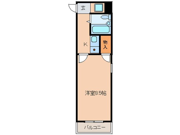 キャピタル上前津の物件間取画像